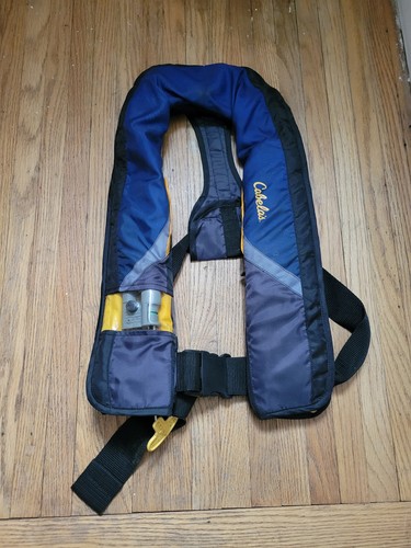 Cabela's aufblasbare Weste PFD Freizeit Typ II Erwachsene Führungsausrüstung Modell T1H
