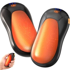 Rechargeable Hand Warmers 2 Pack - 8000mAh Electric Hand Warmers, Instant 2s ...