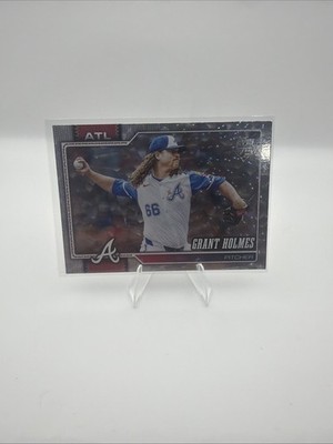 2026 Topps Celebration Grant Holmes #182 Silver Crackleboard Foil RC Braves