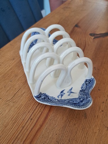 Wedgwood Weidenmuster blau weiß Toastständer England
