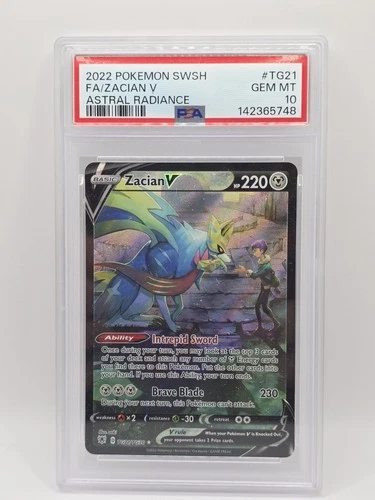 2022 Pokemon SWSH FA Zacian V Astral Radiance #TG21 - Gem Mint PSA 10