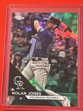 Nolan Jones 2024 Topps Flagship Collection Cosco Exclusive Green Parallel # /99