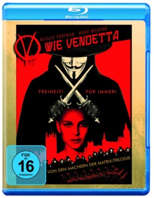 V WIE VENDETTA - NATALIE PORTMAN,HUGO WEAVING,STEPHEN REA   BLU-RAY NEU