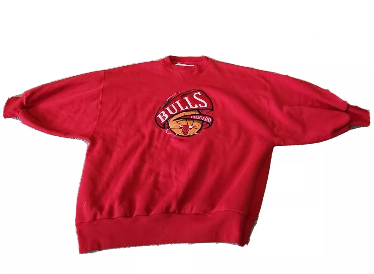 Vintage Chicago Bulls Crewneck Sweatshirt Embroidered Size XXL