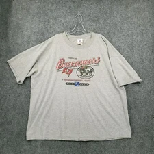 Tampa Bay Buccaneers T Shirt Men 2X Big Gray NFC South Short Sleeve NFL Football