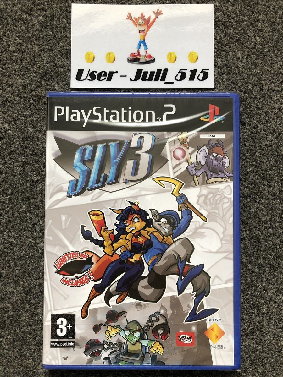 Jogo Ps 2 Sly Cooper - Ps2 Coleção - Kit 3 s