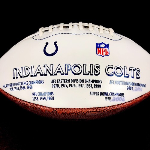 NFL 2004 Indy Indianapolis Colts Collectors Football Limited Edition Of 10,000 - Picture 4 of 6