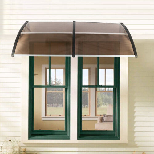 Outdoor Front Door Window Awning Patio Canopy Rain Cover UV Protected Eaves US - Picture 24 of 49