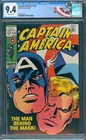 CAPTAIN AMERICA #114 CGC 9.4 NM STAN LEE JOHN ROMITA AVENGERS MARVEL COMICS 1969