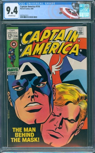 CAPTAIN AMERICA #114 CGC 9.4 NM STAN LEE JOHN ROMITA AVENGERS MARVEL COMICS 1969
