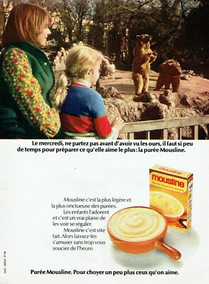 Advertising 039 1965 Puree Mousline les Ours