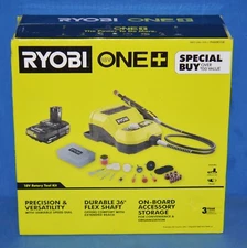 RYOBI ONE+ 18V Cordless Rotary Tool Kit with 1.5 Ah Battery and Charger