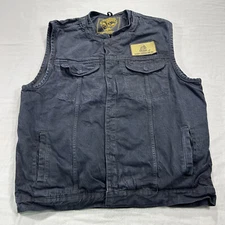 Milwaukee Performance Denim Vest Mens Large Black Conceal Carry Dont Tread On Me