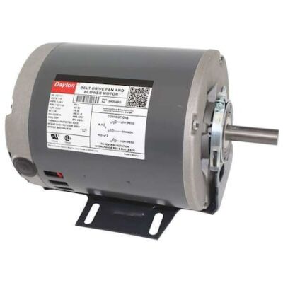 Dayton 6K394 Split-Phase Belt Drive Motor, 1/2, 1/4 Hp, 56 Frame, 115V Ac