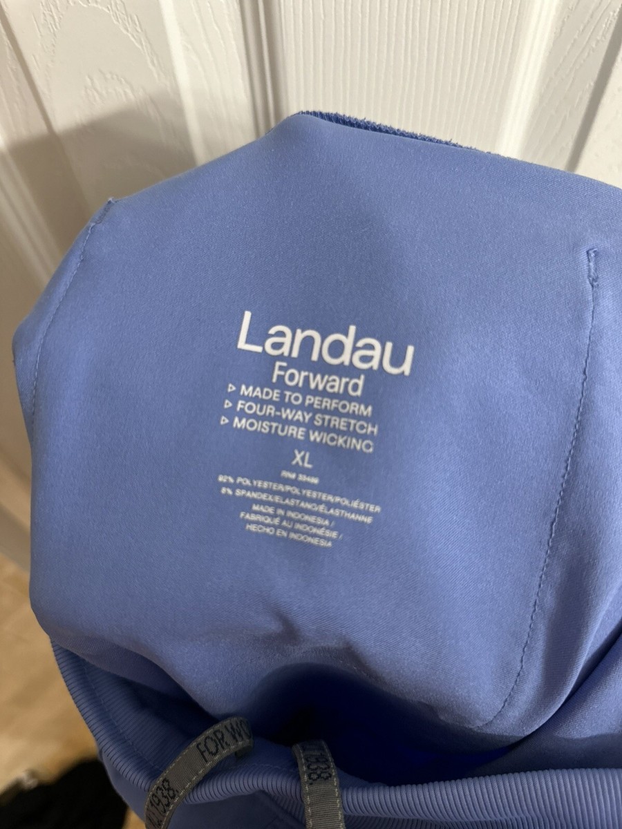 Landau 7-Pocket Rib Knit Waistband Cargo Jogger Scrubs Women XL | eBay