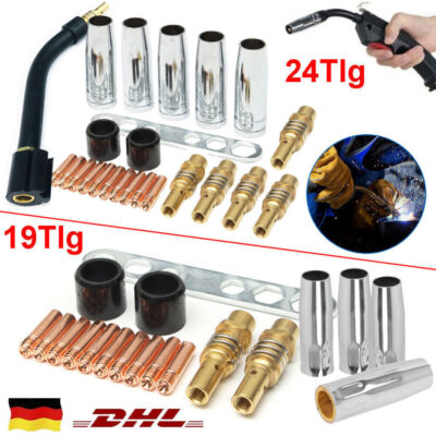24 Stück Verschleißteile Set Passend MIG/MAG MB15 15AK MB150 Schweißbrenner Satz
