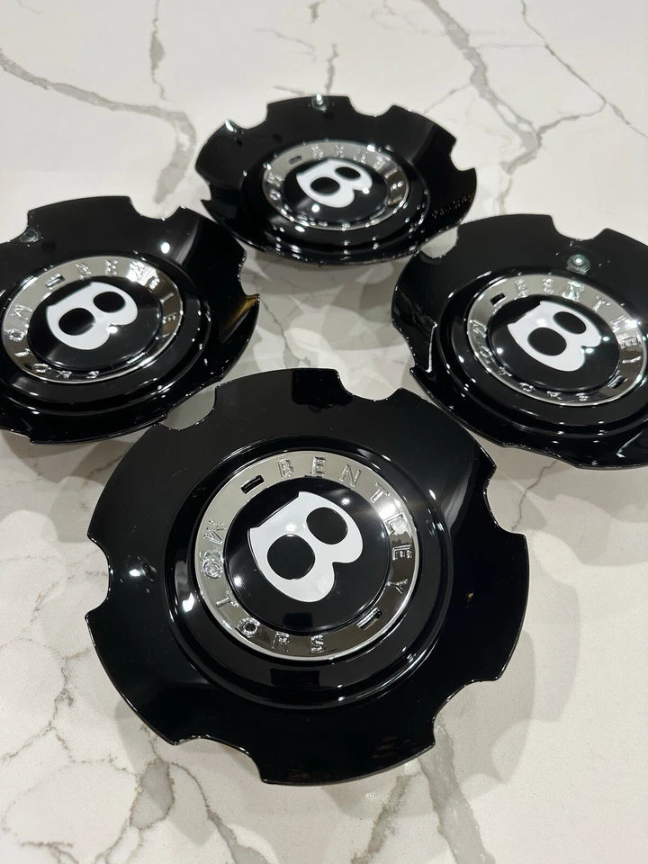 4 tapas centrales para buje de rueda Bentley Continental Flying Spur de fábrica 3W0601171C Foto 2 de 4