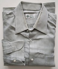 Borrelli. Hand made For Neiman Marcus. Dress Shirt. Made In Italy. 16.5