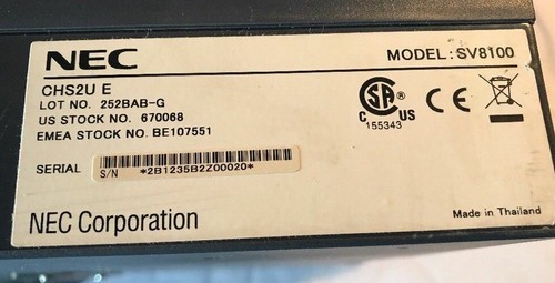 1x NEC UNIVERGE SV8100 Phone System Server (CHS2U E) W/ INTERFACE CARDS - Picture 3 of 7