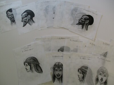 COLLECTION DRAWINGS ILLUSTRATION ANIMATION COMIC DESIGN CHARACTER FACE PRINCESS