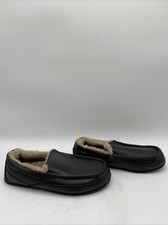 Men s Deer Stags Spun Mocassin Slipper Brown Size 9M