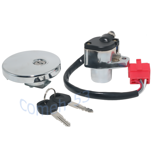 Ignition Key Switch Lock Set Fit for Kawasaki VN800 Vulcan/Classic 1996-01 EN500 - Picture 8 of 9