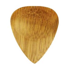 Bamboo Guitar Pick - 3.0 mm 351 Groove Shape - Natural Handmade Exotic Plectrum