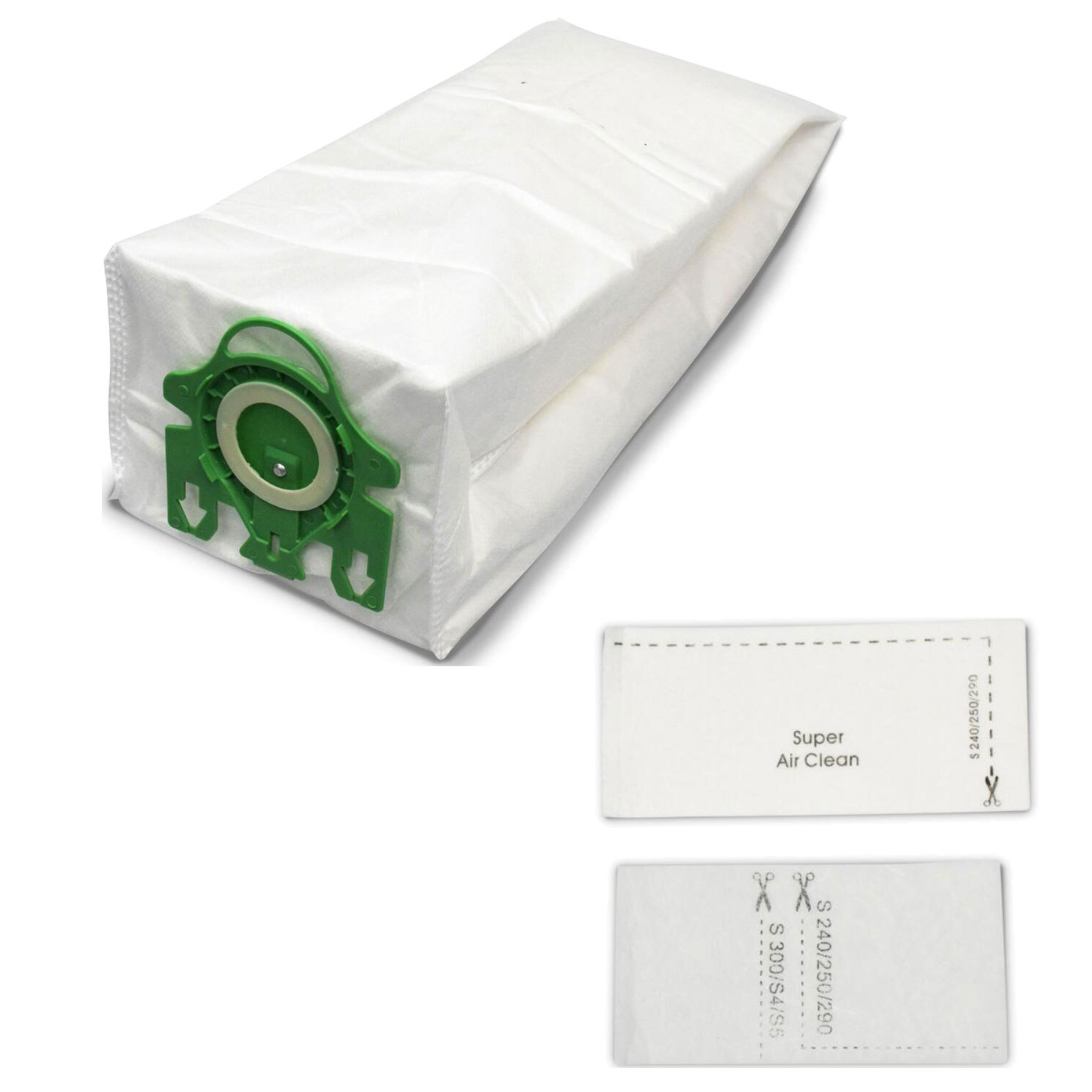 12x Vacuum Bags & 4x Filter For Miele Green UPRIGHT Dynamic U1 S7000