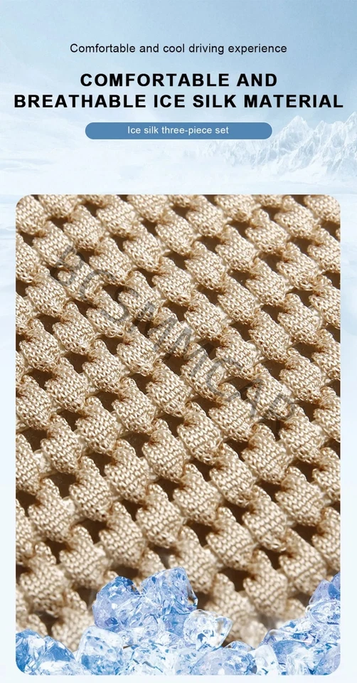 Funda de asiento cojín almohadilla transpirable alfombrilla protector interior coche para cuatro estaciones Foto 4 de 4