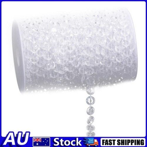 33FT Garland Diamond Acrylic Crystal Bead Curtain Wedding DIY Party Decor