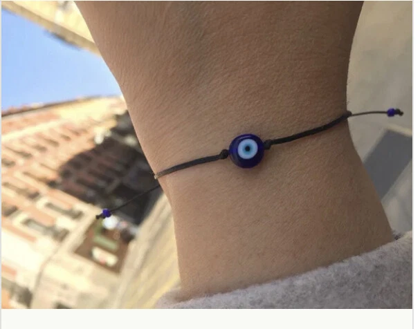 Carlton London Rhodium Plated Evil Eye Bracelet – Carlton London Online