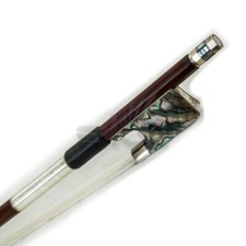 High Quality 4/4 Violin Bow A Grade Brazilwood Octagonal Abalone Shell Frog