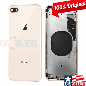 100 Original Oem Apple Iphone 8 Plus Gold Pink Back Cover Mid Frame Housing Ebay