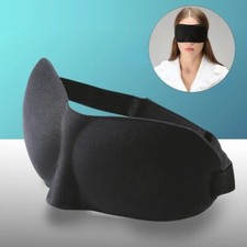3D Sleep Mask Silk Men Women Dry Eye Mask Sleeping Padded Shade Cover Blindfold