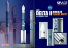 Dragon Space 56334 Delta II USAF Rocket Shark's Mouth Launch Pad 1/400 Model