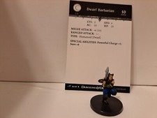 D D Miniatures WOTC Dwarf Barbarian 18/60