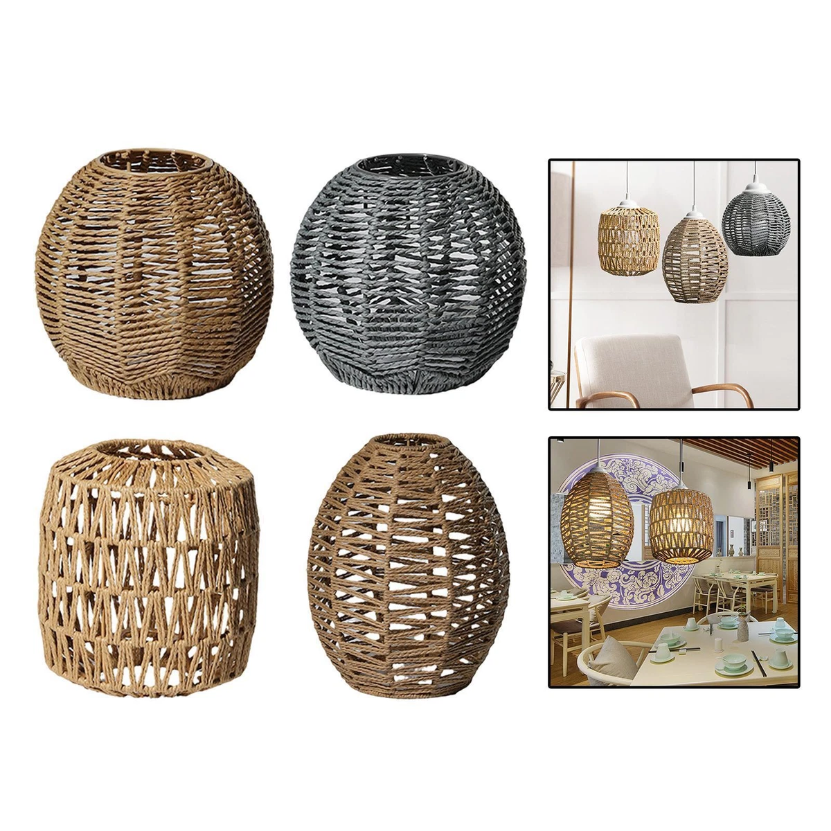Rattan bedside on sale pendant lights