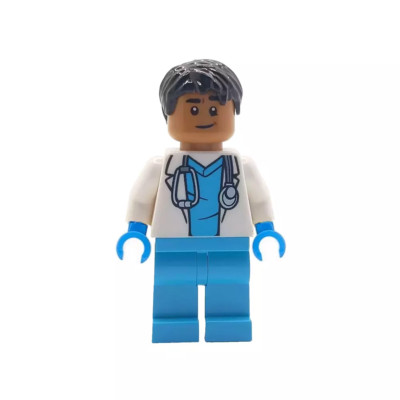 Original LEGO  Arzt Krankenschwester Geschenk Krankenhaus männlich asiatisch Minifigur Vatertag 2
