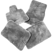 Genuine Gray Sheepskin Floor Mats fits Mercedes Benz X167 Maybach GLS 600