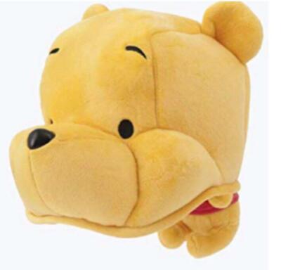 Tokyo Disney Pooh Plush Headband with Brown Band and Green Leaf Accent Disneyland Winnie the Pooh Plush Doll Head Band Tokyo Disney  main image 2