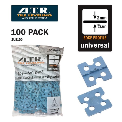 ATR Fliesen Nivellier Ausrichtsystem gerade Kantenabstandshalter 2 mm & 3 mm  - Bild 1 von 16