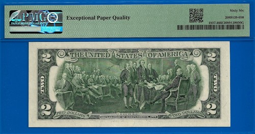 2003 $2 Federal Reserve Note - PMG 66EPQ - Signed by Treasurer Rosario Marin - Picture 3 of 3