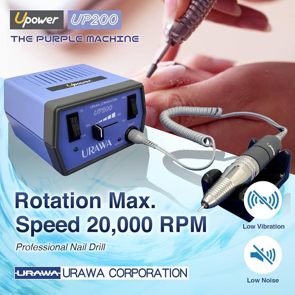 Urawa Upower UP200 Professional Nail Drill Purple Machine Urawa Upower UP200 Professional Nail Drill Purple Machine