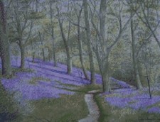 Complete Counted Cross Stitch Kit Bluebell Stroll