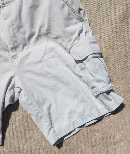 Docker's Originals 100% Cotton Pleated Cargo Light Gray Shorts- Size 40 - Picture 6 of 8