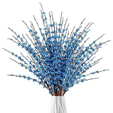 10 Pcs 29.5’’ Long Artificial Jasmine Flowers Tall Fake Flower Bouquet Faux J...