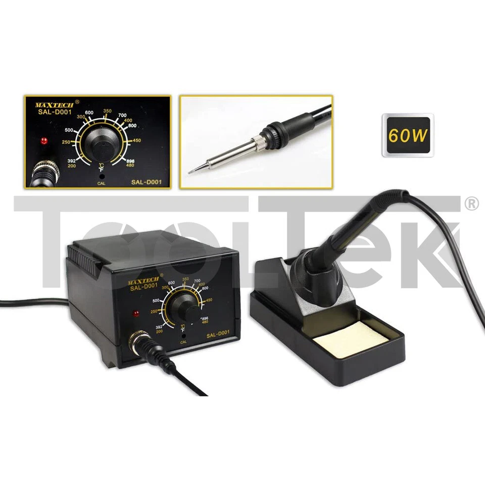 SALDATRICE ELETTRICA KIT SALDATORE A STAGNO STAZIONE SALDANTE 60W TOOLTEK