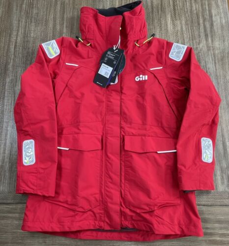 Gill OS2 Offshore Women's Jacket Red US Size 12 OS25JW NWT