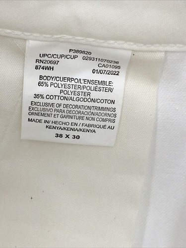 Dickies Mens Original 874® Work Long Pants White with Pockets Size 38x30 #1001 - Picture 5 of 7