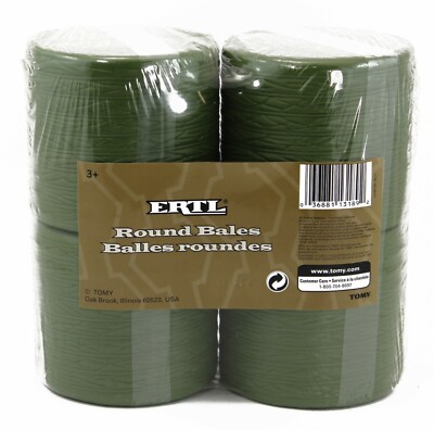 1:16 ERTL *PACKAGE OF 4* ROUND HAY BALE TOYS *BRAND NEW!* 